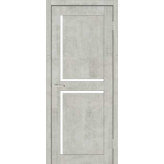 Двері ПВХ Смарт С101 бетон світлий скло сатин