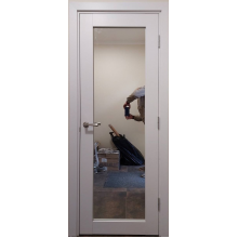Двері Данія білий матовий дзеркало
