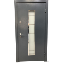 Двері Статус Молоток /стандарт економ RAL 7024 склопакет 
