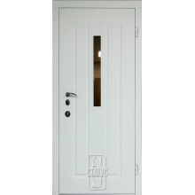 Двері Статус Преміум 009 скло-пакет біле дерево