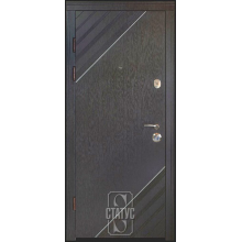 Двері Статус Термо 1025 + молдінг зовні, зовнішні венге темний