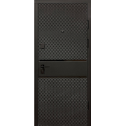 Двері Магда (тип 2.3) модель 519.1/519.1 вугілля антіскрейч/біла емаль
