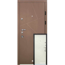 Двері Магда (тип 13) модель 169 бронзовий браш / молочний браш