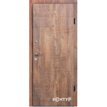 Двері Магда (тип 12.2) модель 144 зріз коньячний / крафт білий