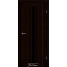 Двері Arizona венге преміум скло чорне