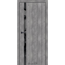Двері Simpli Loft Deko 03 клен грей + чорне скло